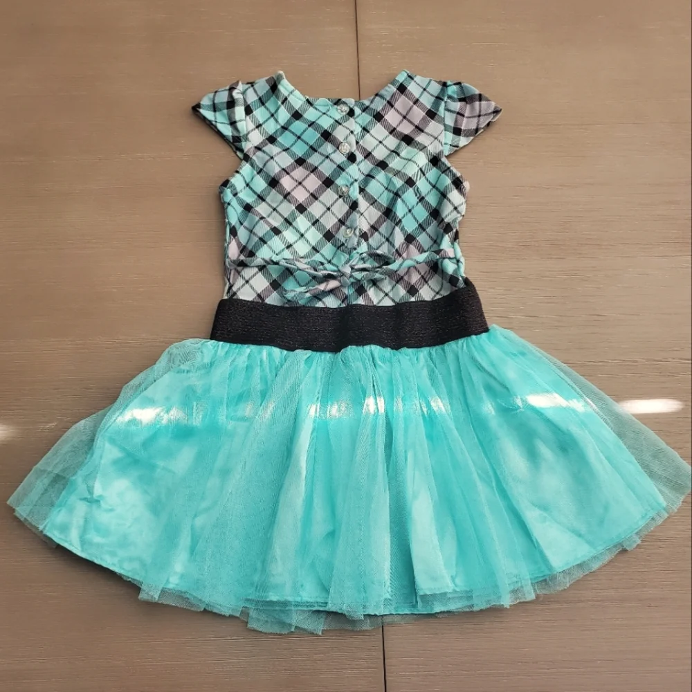New beautiful girls ballerina greenish dress, size 5